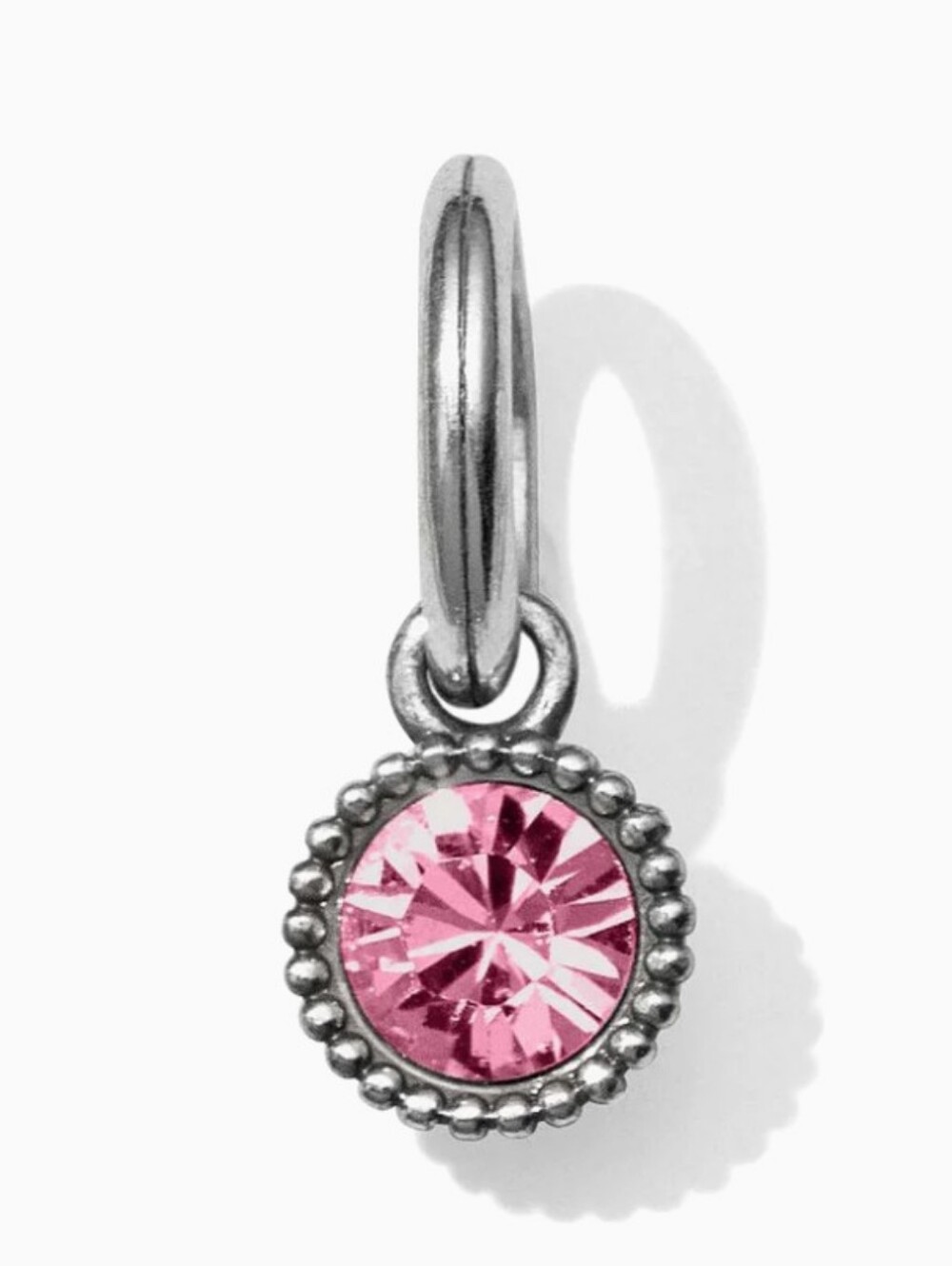 NEW! Brighton Glitz Birthstone Amulet/Pendant October Pink/Light Rose Charm